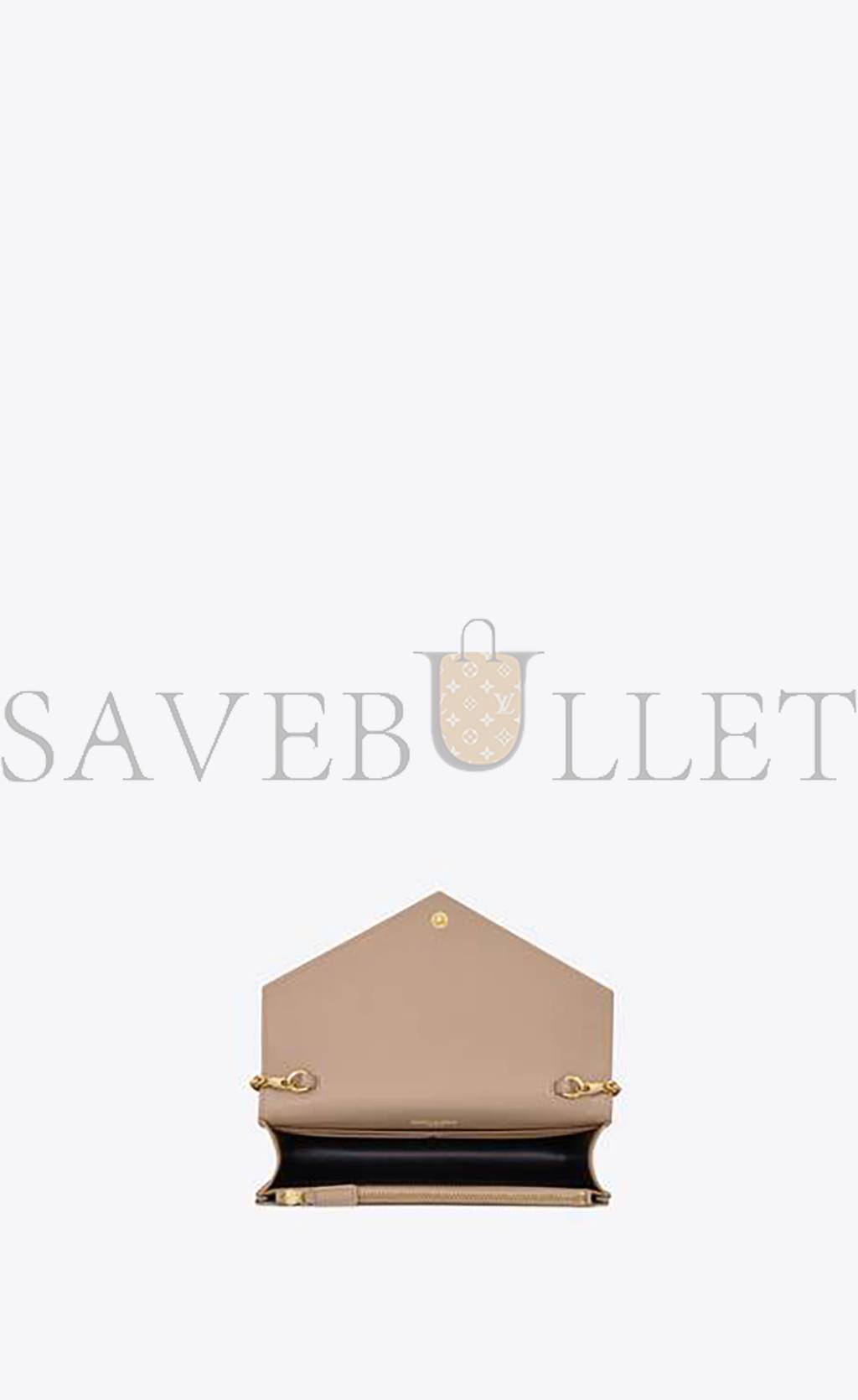 Y*L cassandre matelassÉ envelope chain wallet in grain de poudre embossed leather 695108bow012721 (19*12.5*3.5cm)