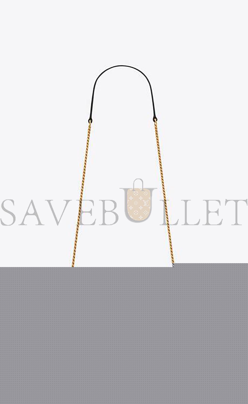 Y*L cassandre matelassÉ envelope chain wallet in grain de poudre embossed leather 742920bow011000 (19*12.5*3.5cm)