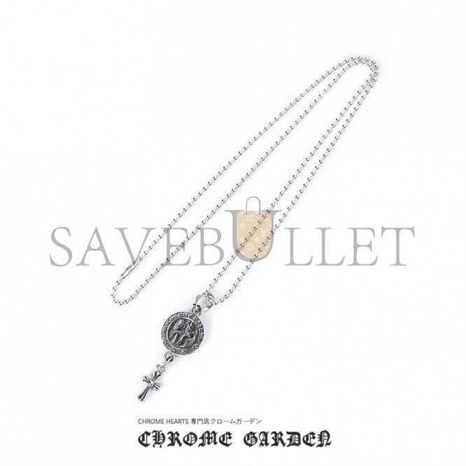Ch**me He**ts angel medallion baby cross charm
