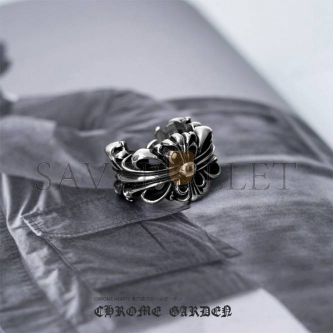 Ch**me He**ts double floral ring