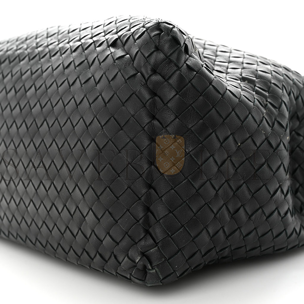 bo*te*ga Ve*ne*ta nappa intrecciato ayers brick tote black (33*23*17cm)