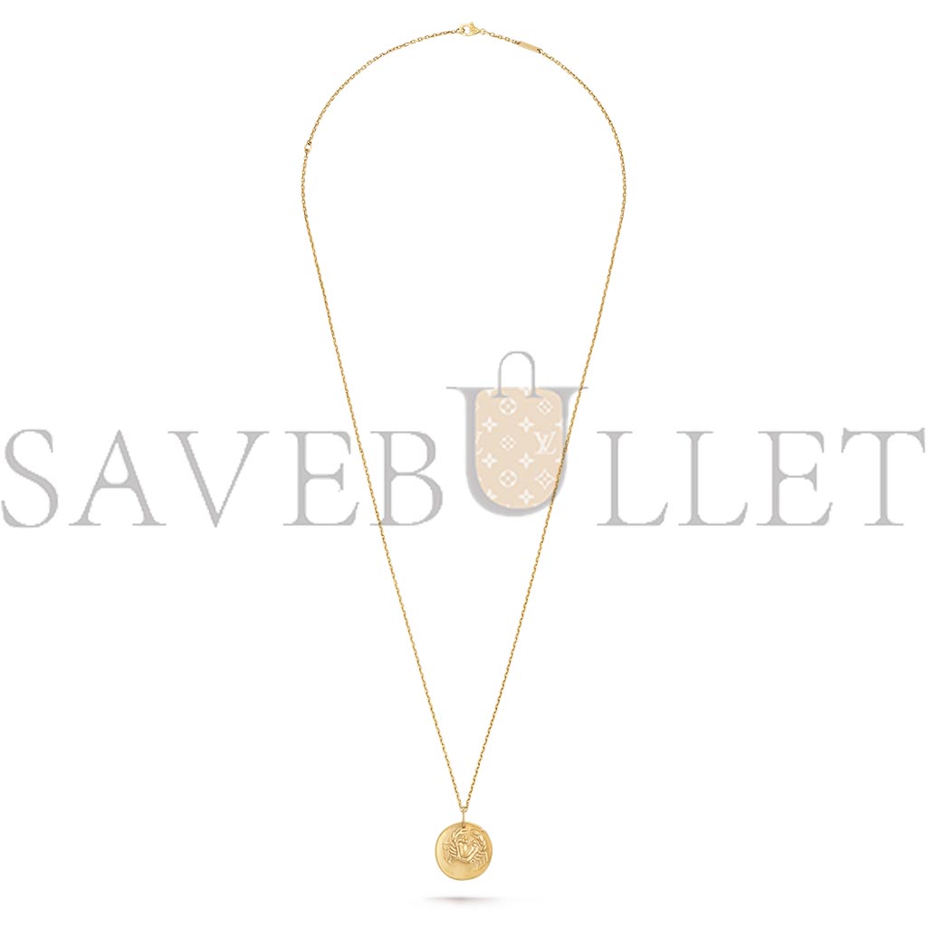 V*N CL*F arpels zodiaque medal cancri (cancer) - yellow gold vcarp7sx00