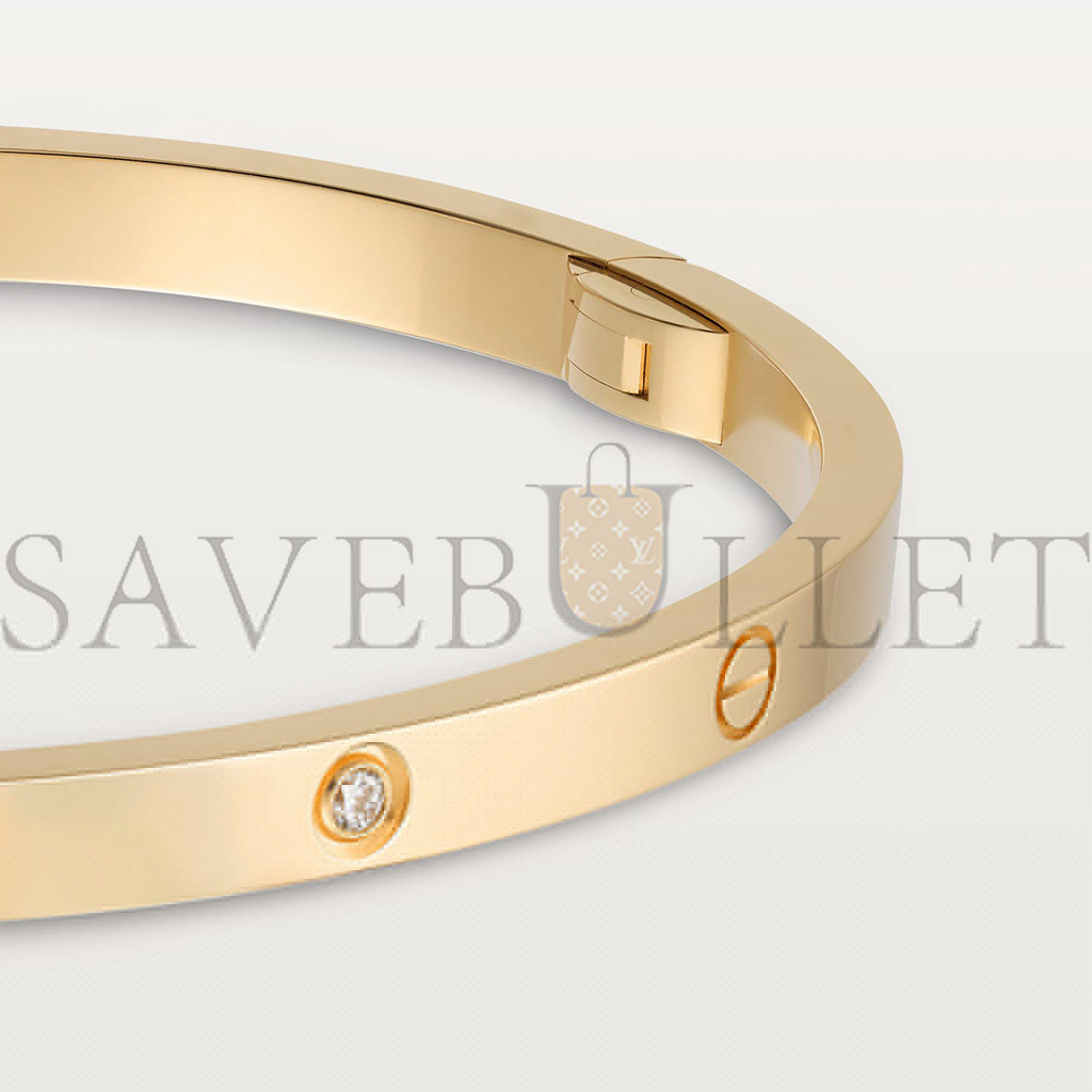 Ca*t*er  love bracelet, small model, 6 diamonds b6047217
