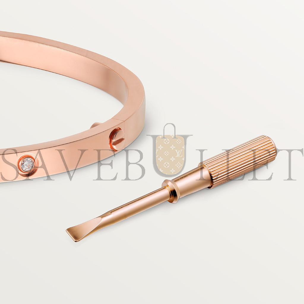Ca*t*er  love bracelet, small model, 6 diamonds b6047617