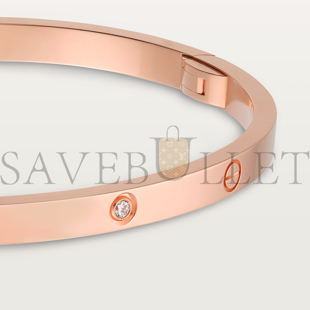 Ca*t*er  love bracelet, small model, 6 diamonds b6047617