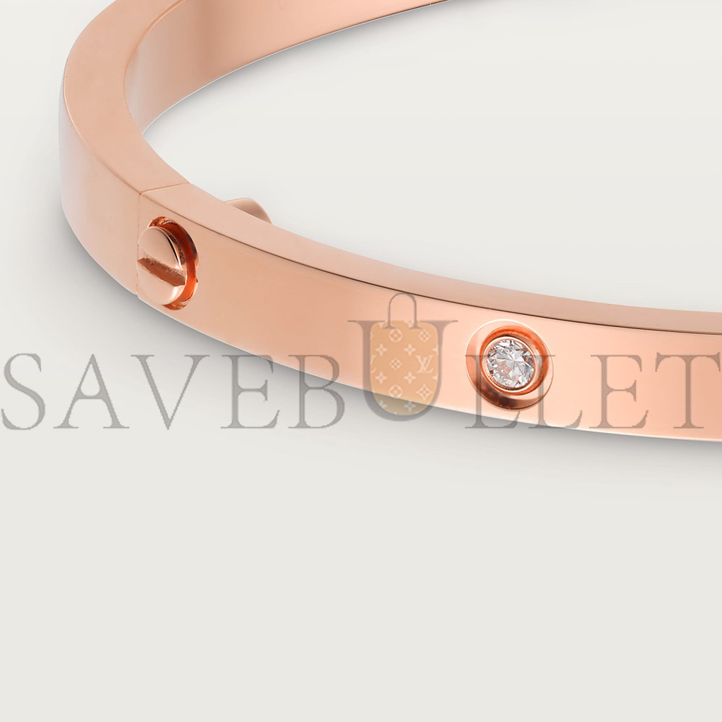 Ca*t*er  love bracelet, small model, 6 diamonds b6047617