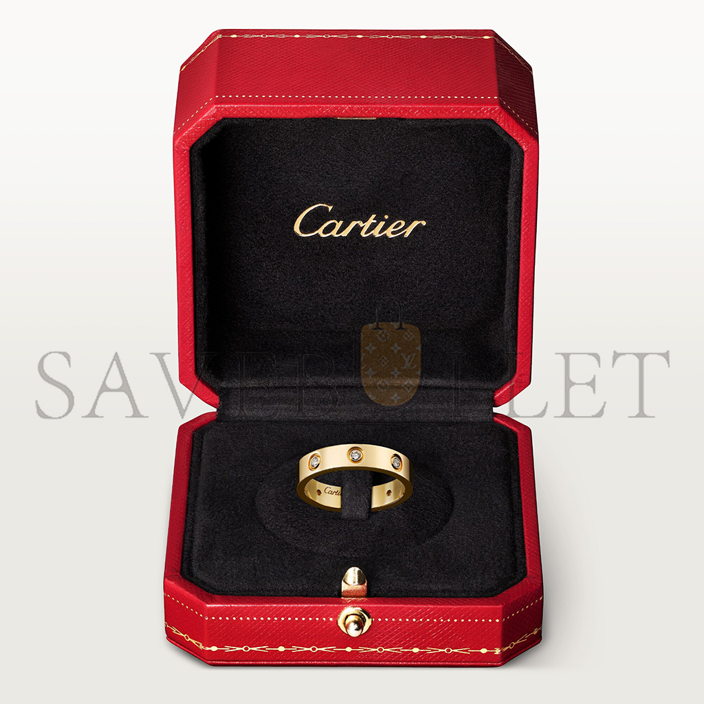 Ca*t*er love wedding band, 8 diamonds b4056200