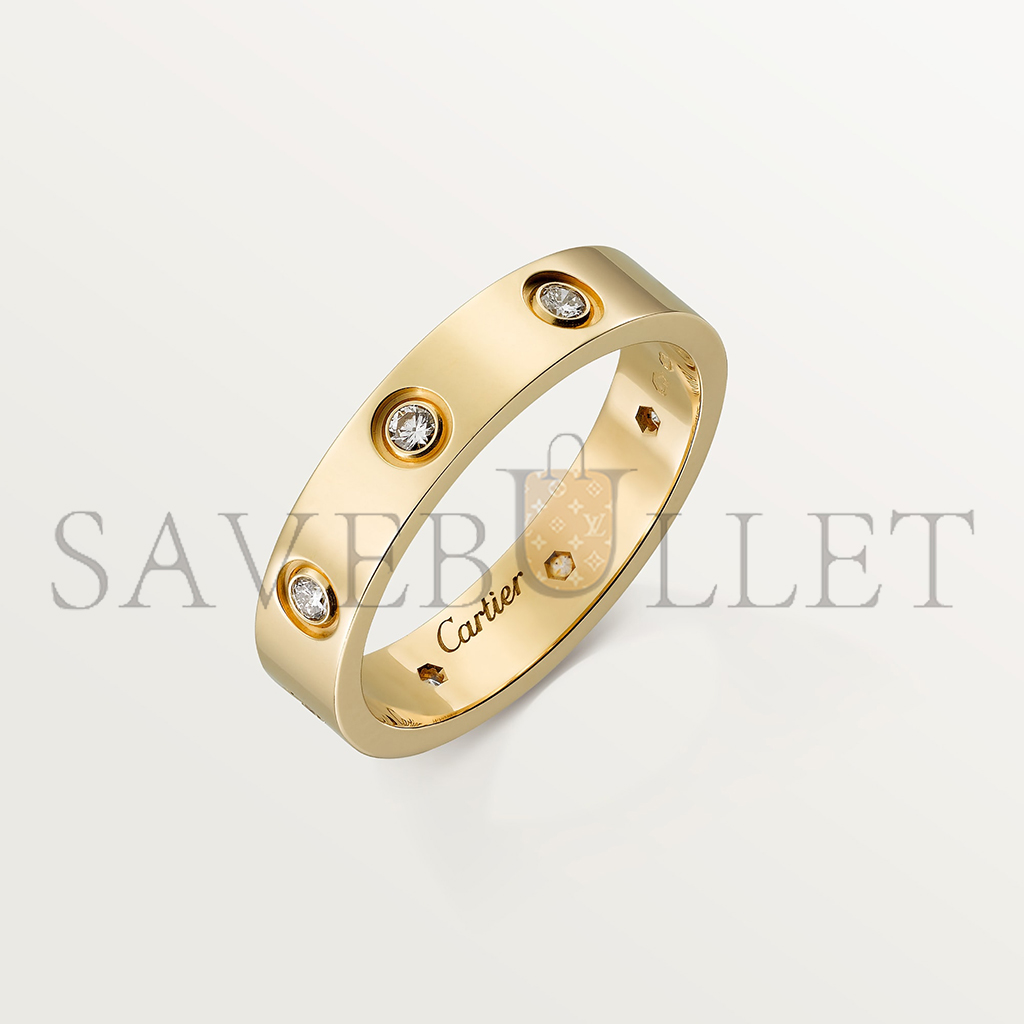 Ca*t*er love wedding band, 8 diamonds b4056200