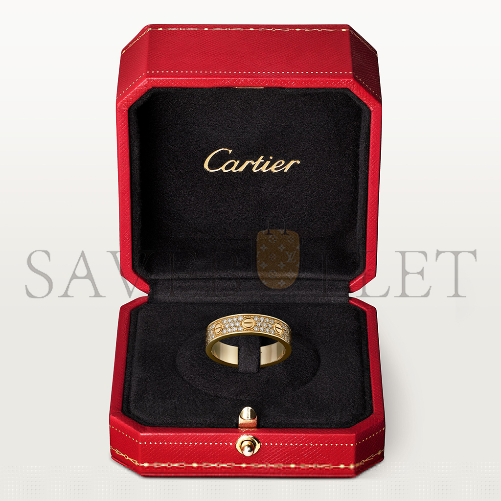 Ca*t*er love wedding band, diamond-paved b4083300