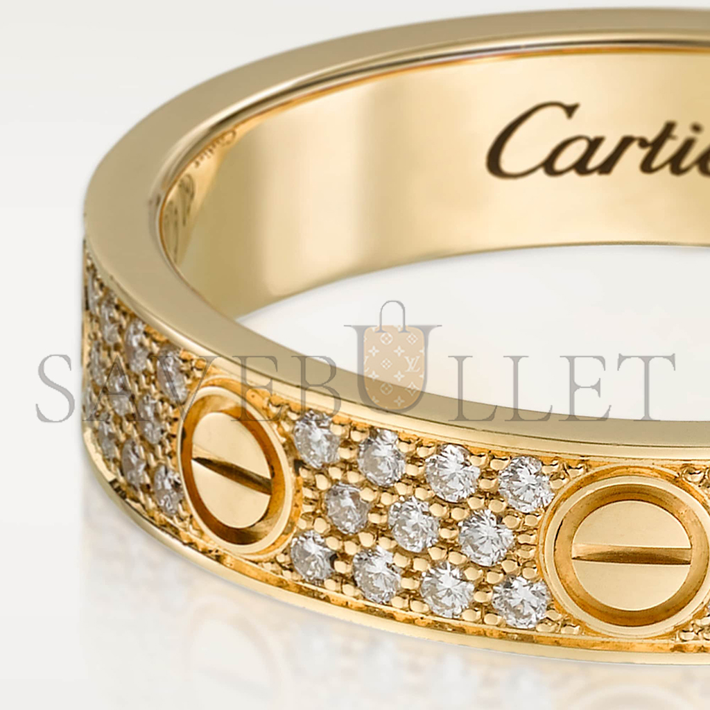 Ca*t*er love wedding band, diamond-paved b4083300