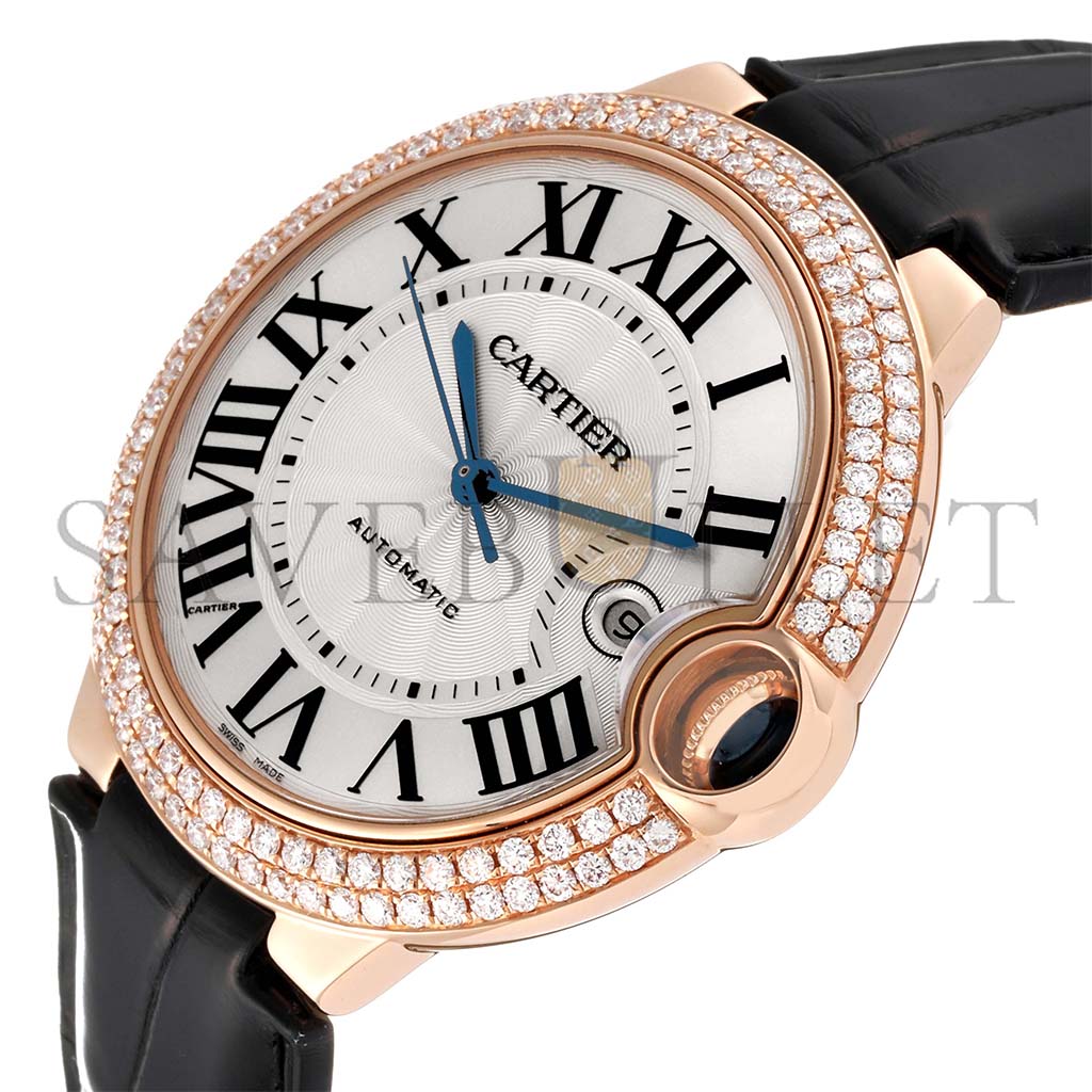 ca*t*er ballon bleu 42 rose gold Di*m*nd mens watch we900851