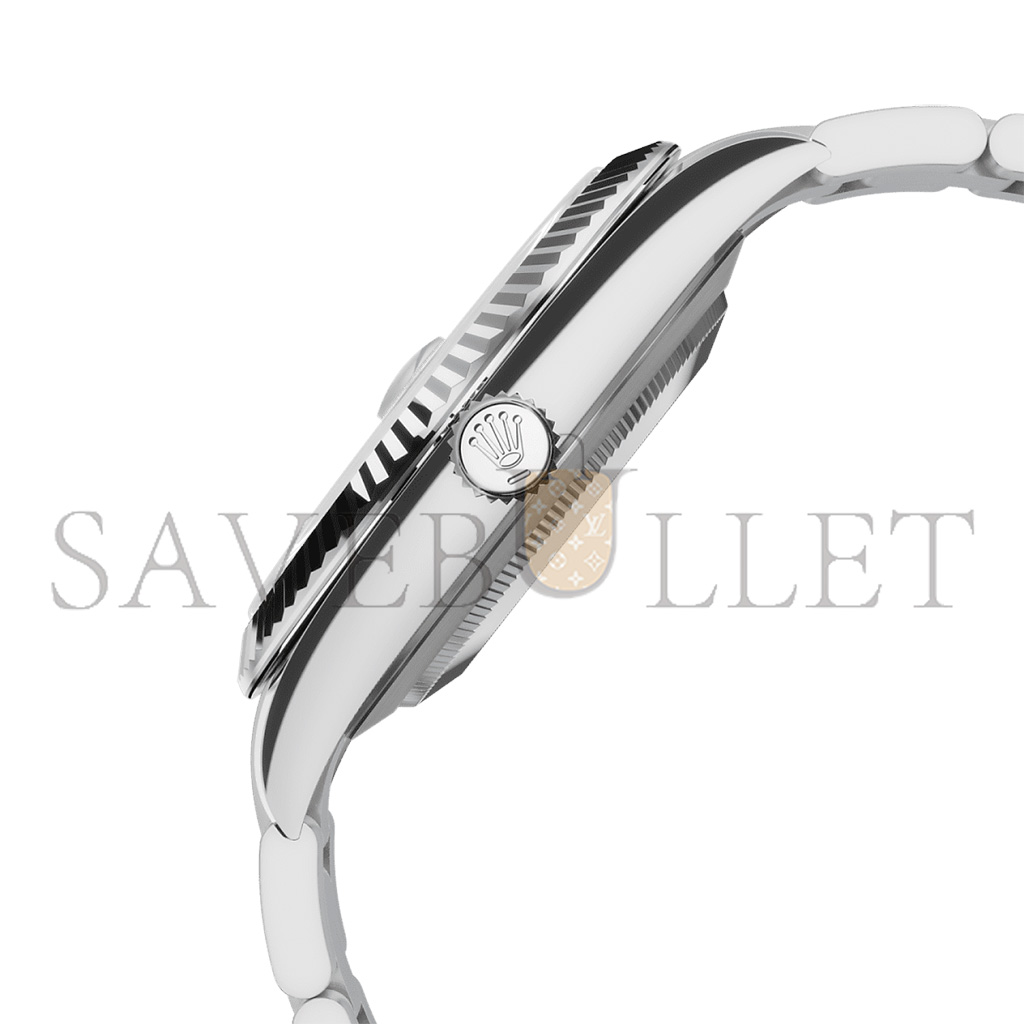 R*l*x datejust 41 oyster, 41 mm, oystersteel and white gold watch 126334-0021