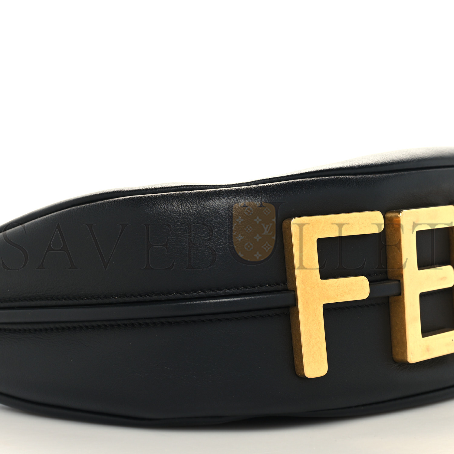 F**di vitello grace matte small F**digraphy hobo bag black (28*23*10cm)