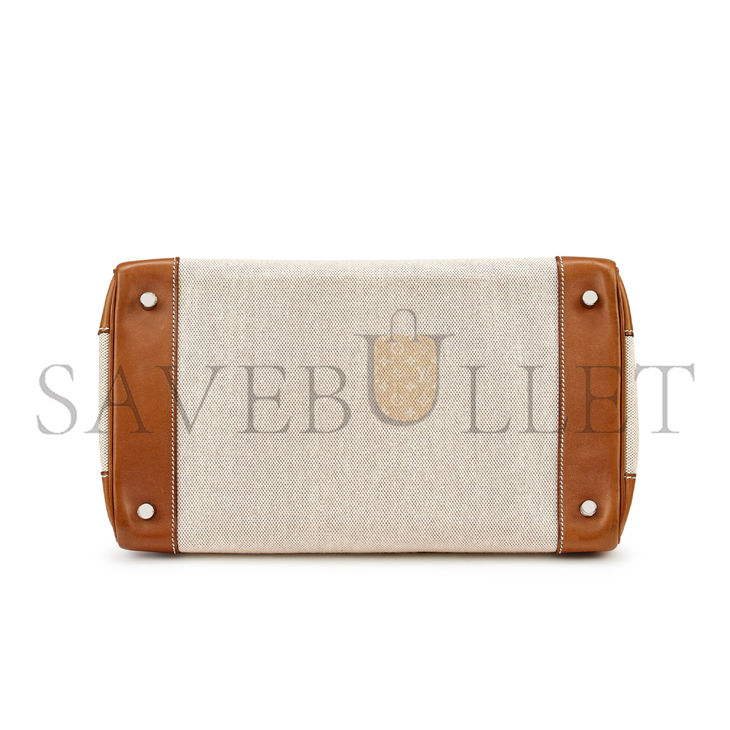 H**mes birkin 35 calico and golden brown leather bag 8023220073 (35*24*18cm)