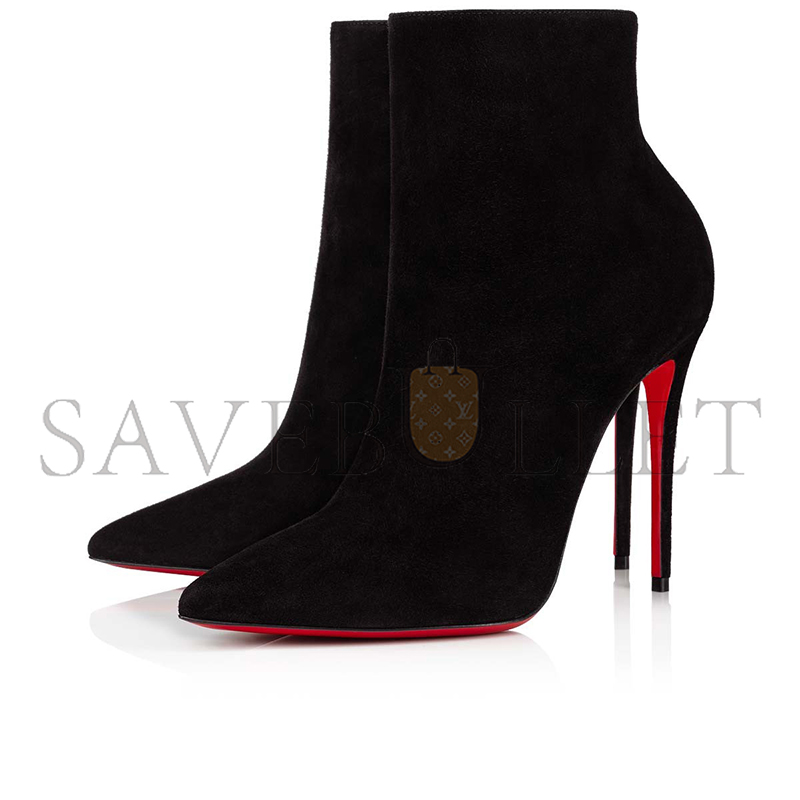 Ch**an louboutin so kate booty 100 mm low boots-veau velours-black-women 1190007bk01