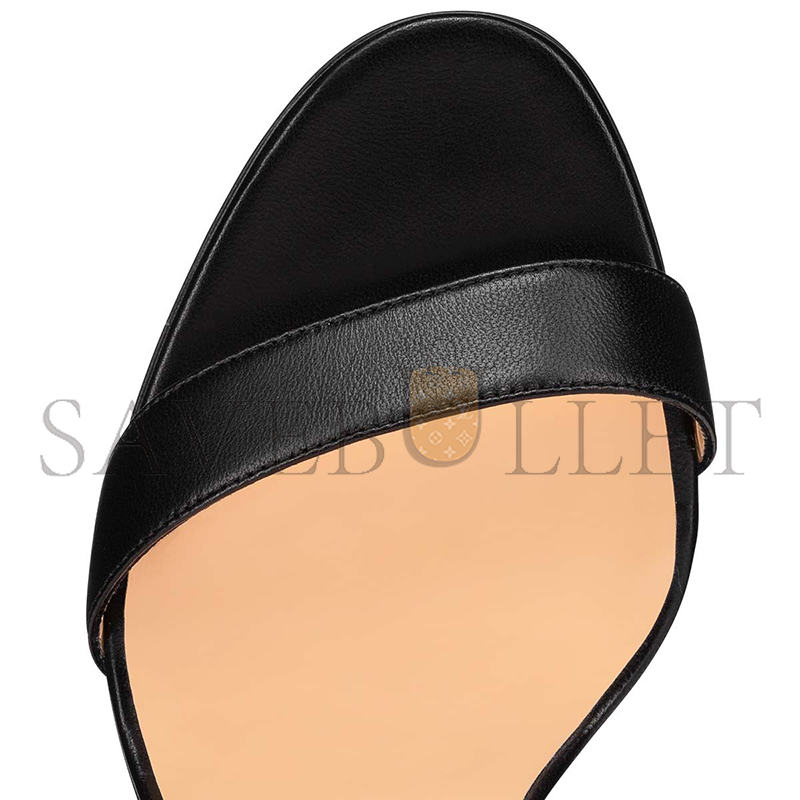 Ch**an louboutin loubigirl 100 mm strappy sandals-nappa leather-black-women 3210851bk01