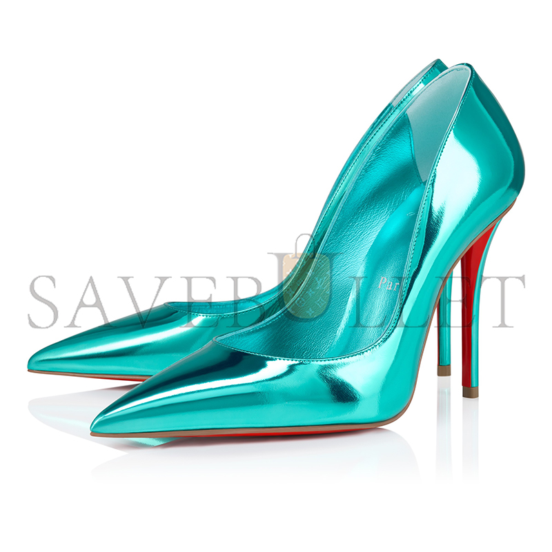 Ch**an louboutin miss z 100 mm pumps-laminated calf leather-iceberg-women 12506504152