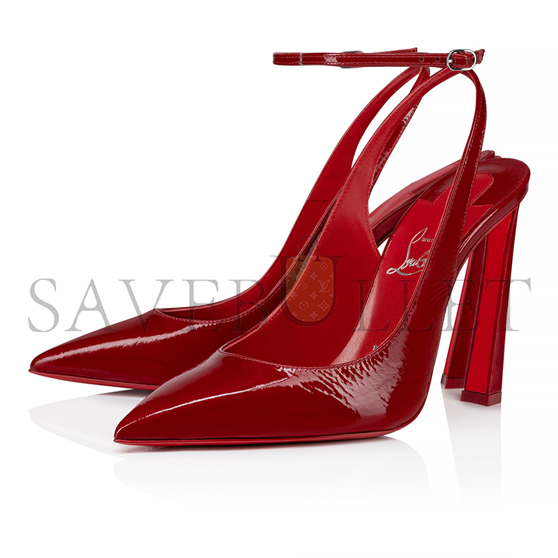 Ch**an louboutin condora strap 100 mm strappy pumps-vog patent leather-loubi-women 1250532r558