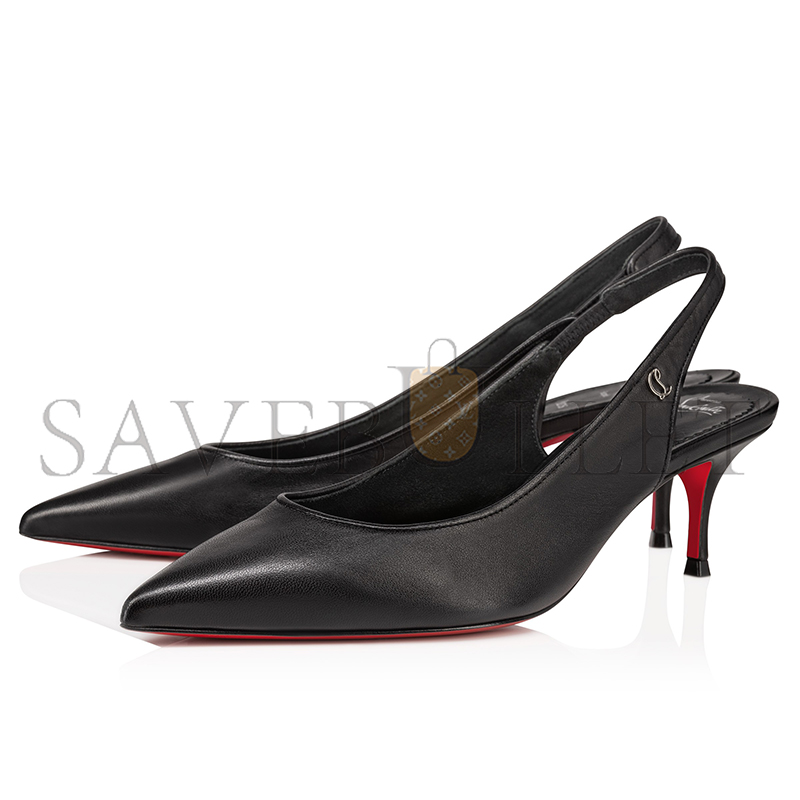 Ch**an louboutin sporty kate sling55 mm slingback pumps-nappa leather-black-women 3240004b439