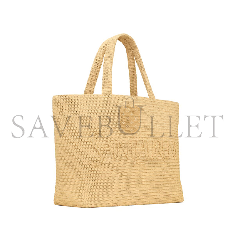 y*l Sa**t Lau*nt tote in raffia 776763gaael2063 (54*35*18cm)