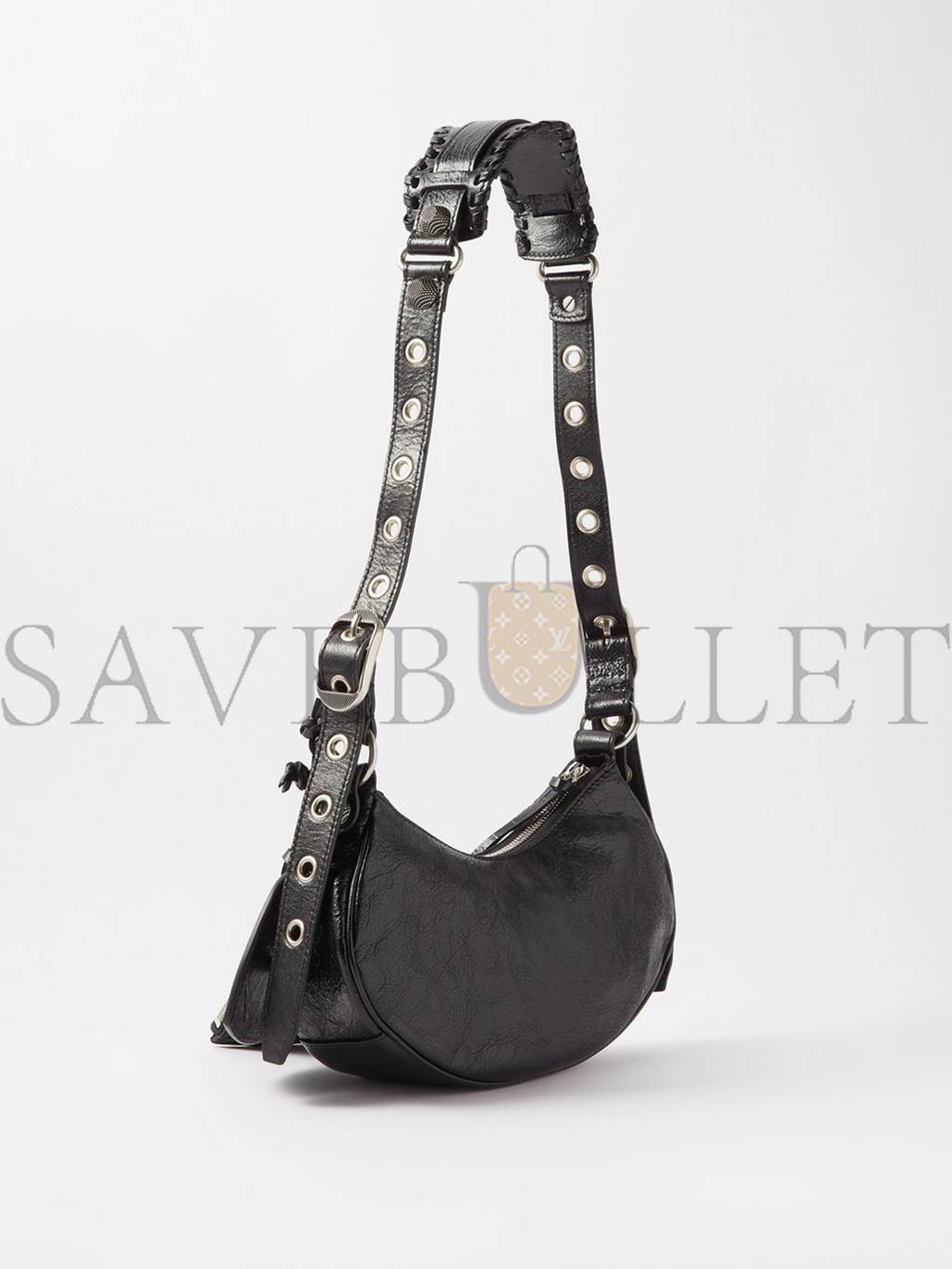 Ba*len*cia*ga black cagole xs leather shoulder bag matchesfashion us (24*13.5*5.4cm)