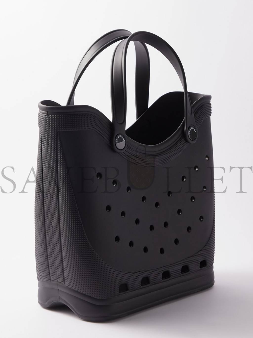 ba*len*cia*ga black x Cr*0*s rubber tote bag matchesfashion us (47.7*36.8*17.5cm)