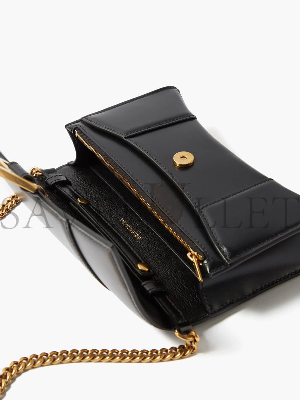 Ba*len*cia*ga black hourglass mini leather cross-body bag matchesfashion us (19.5*12*5cm)