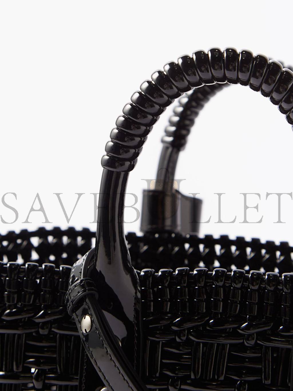 Ba*len*cia*ga black bistro xs woven faux-leather basket bag matchesfashion us (39*20*18cm)