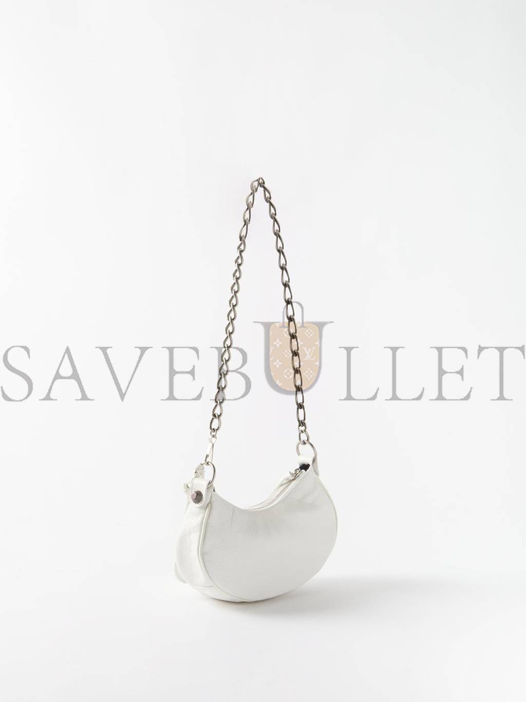 Ba*len*cia*ga white le cagole xs studded leather shoulder bag matchesfashion us (25.6*11.4*7.3cm)