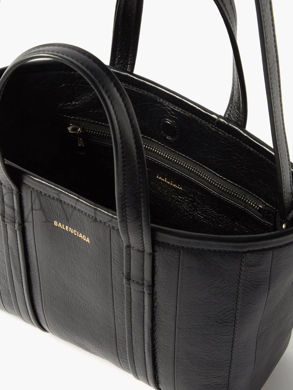 Ba*len*cia*ga black barbes s crinkled-leather tote matchesfashion us (23.5*20*10cm)