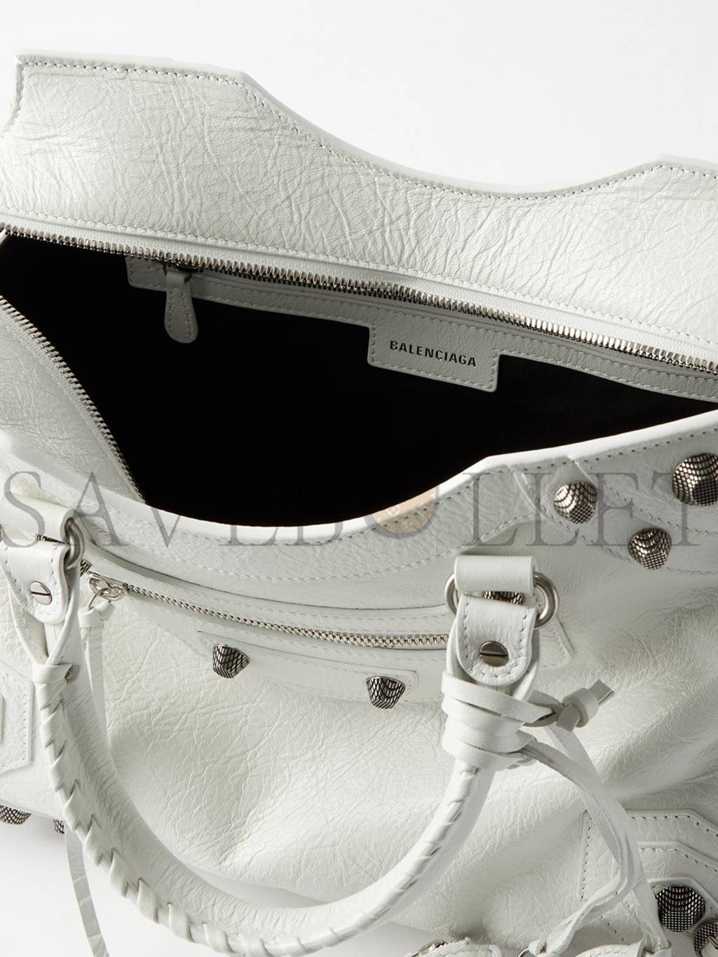 Ba*len*cia*ga white neo cagole city leather shoulder bag matchesfashion us (28.3*24.1*16.7cm)