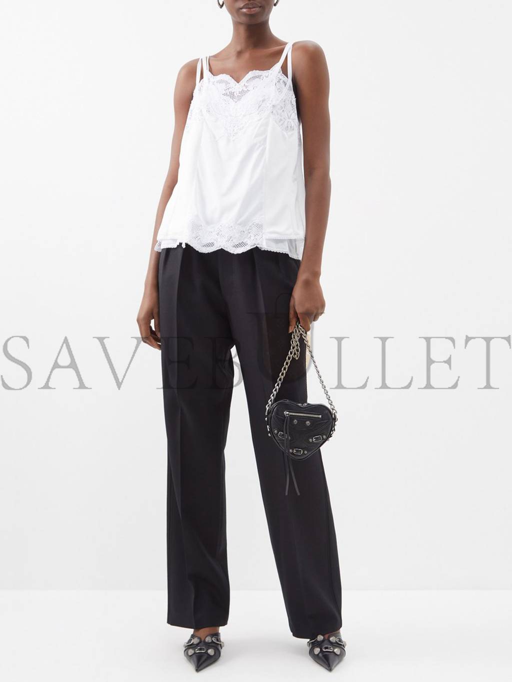 Ba*len*cia*ga black le cagole mini leather cross-body bag matchesfashion us (15.2*13.9*5cm)