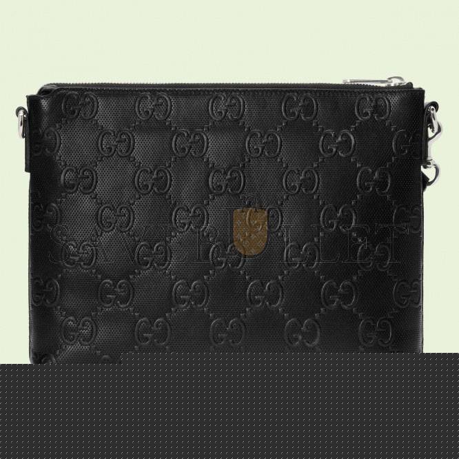G*u*i gg embossed medium messenger bag ‎696009  (31*24.5*5cm)