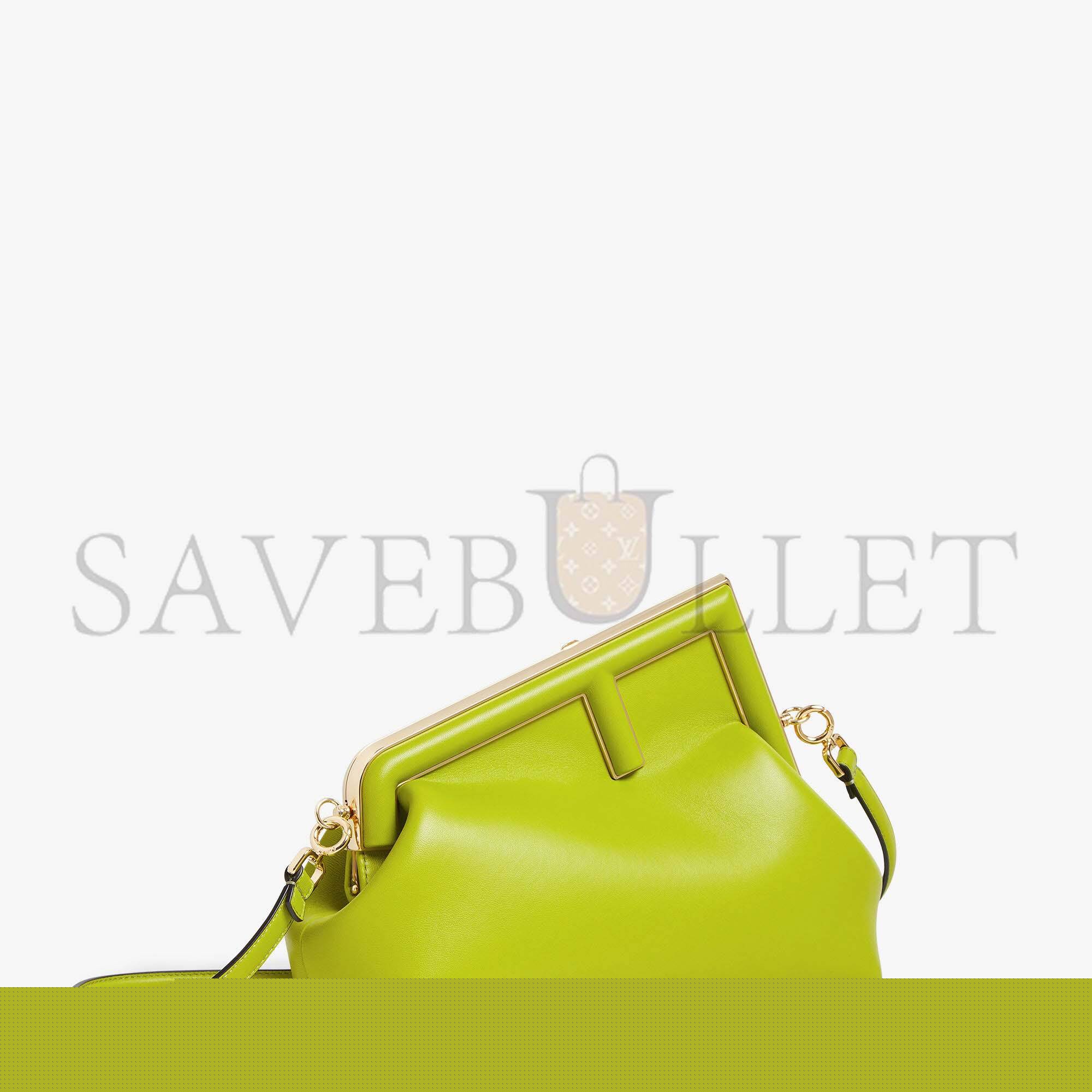 F**di first midi - acid green leather bag8bp137abvef1jcp (30*20*14cm)