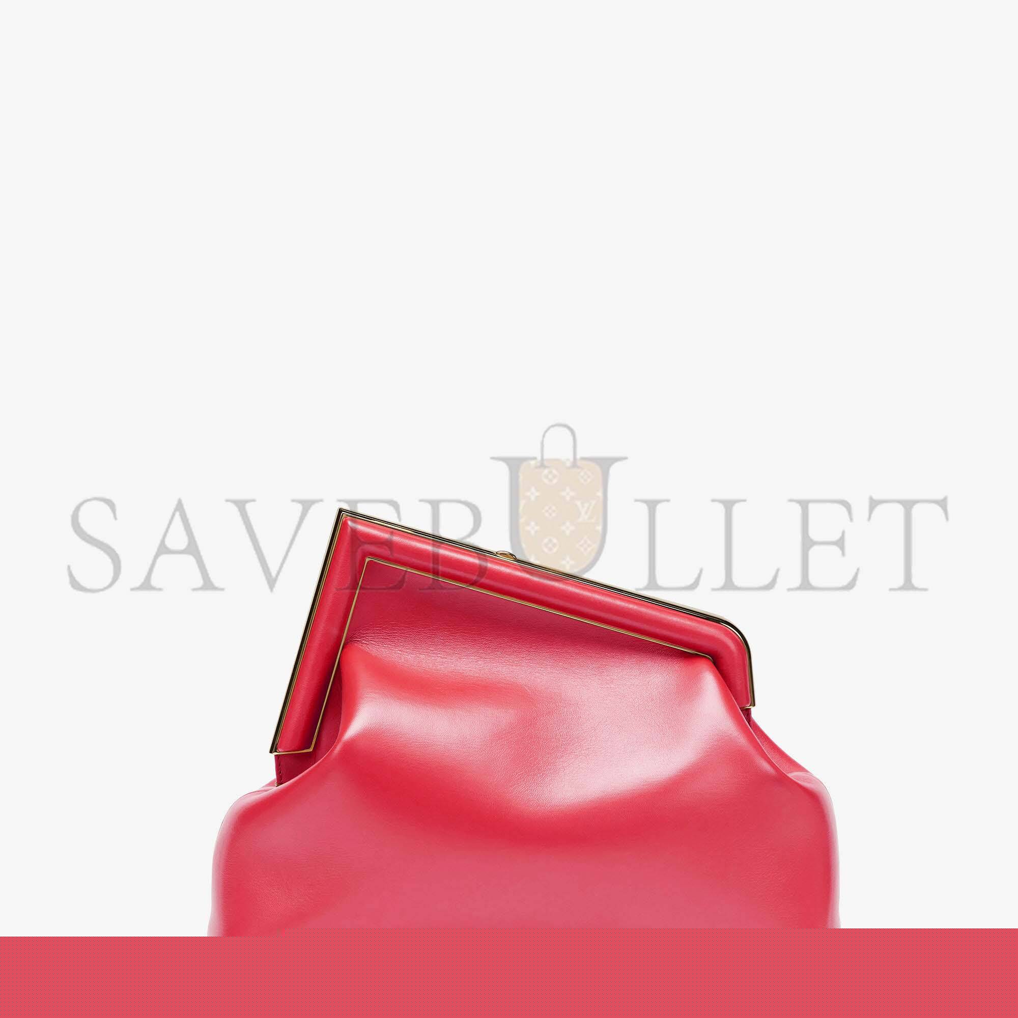 F**di first medium - fuchsia leather bag 8bp127abvef1hb7 (32.5*23.5*15cm)