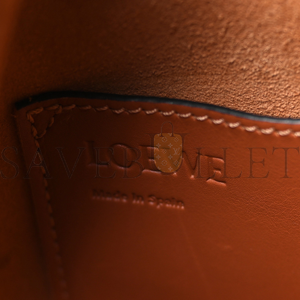 l*ew* calfskin balloon bucket bag tan (29*22*20cm)