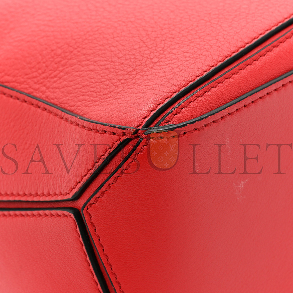 l*ew* calfskin small puzzle bag scarlet (24*16.5*10.5cm)