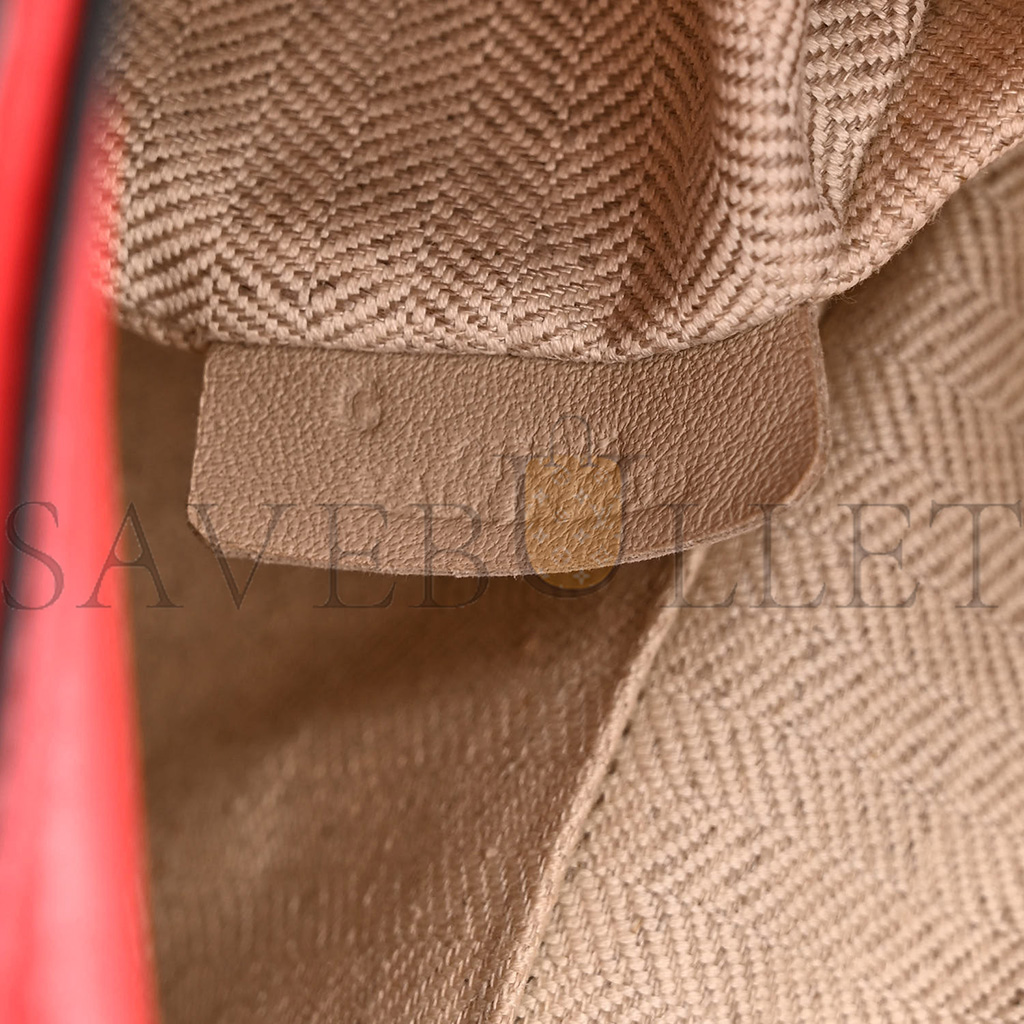 l*ew* calfskin small puzzle bag scarlet (24*16.5*10.5cm)