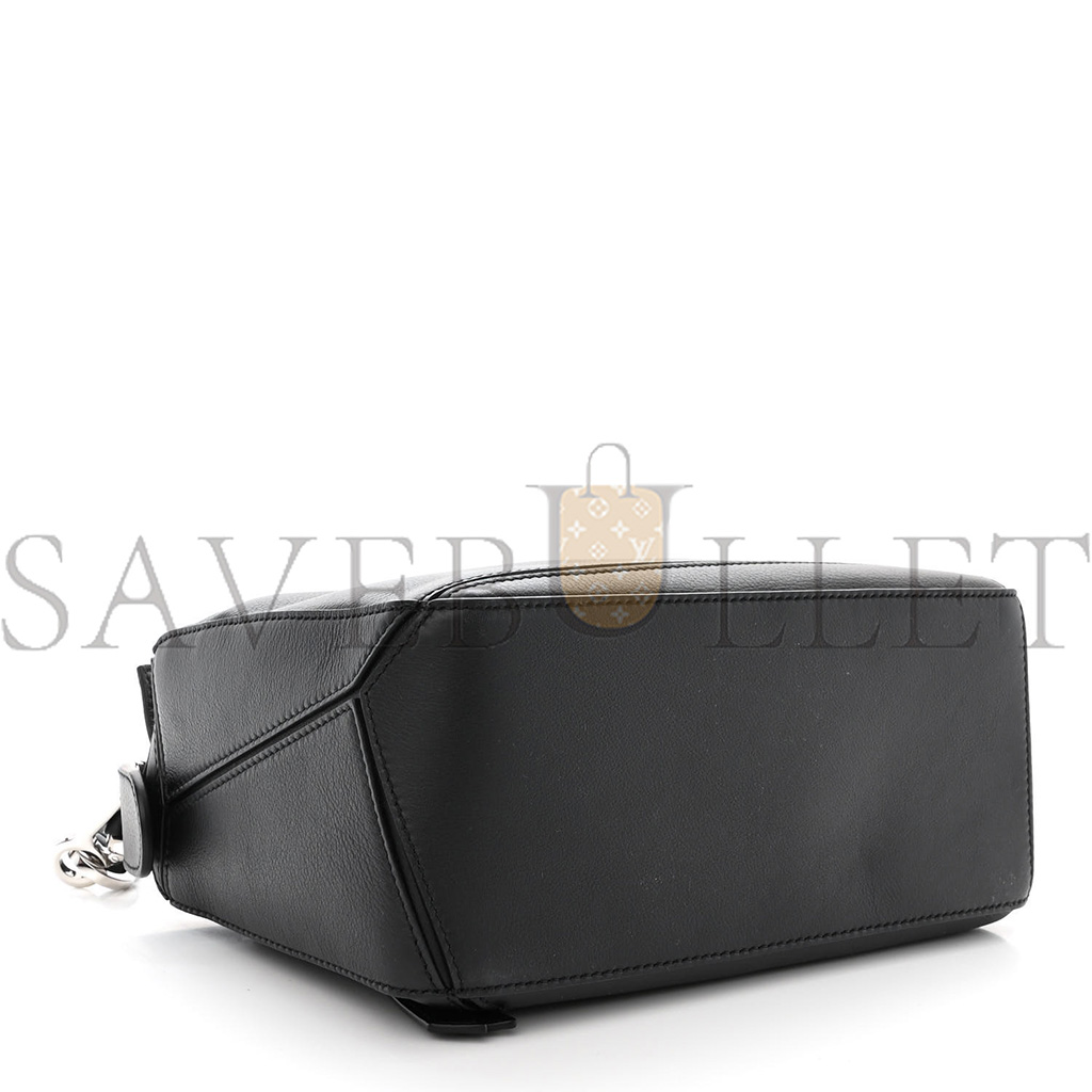 l*ew* calfskin small puzzle bag black (24*16.5*10.5cm)