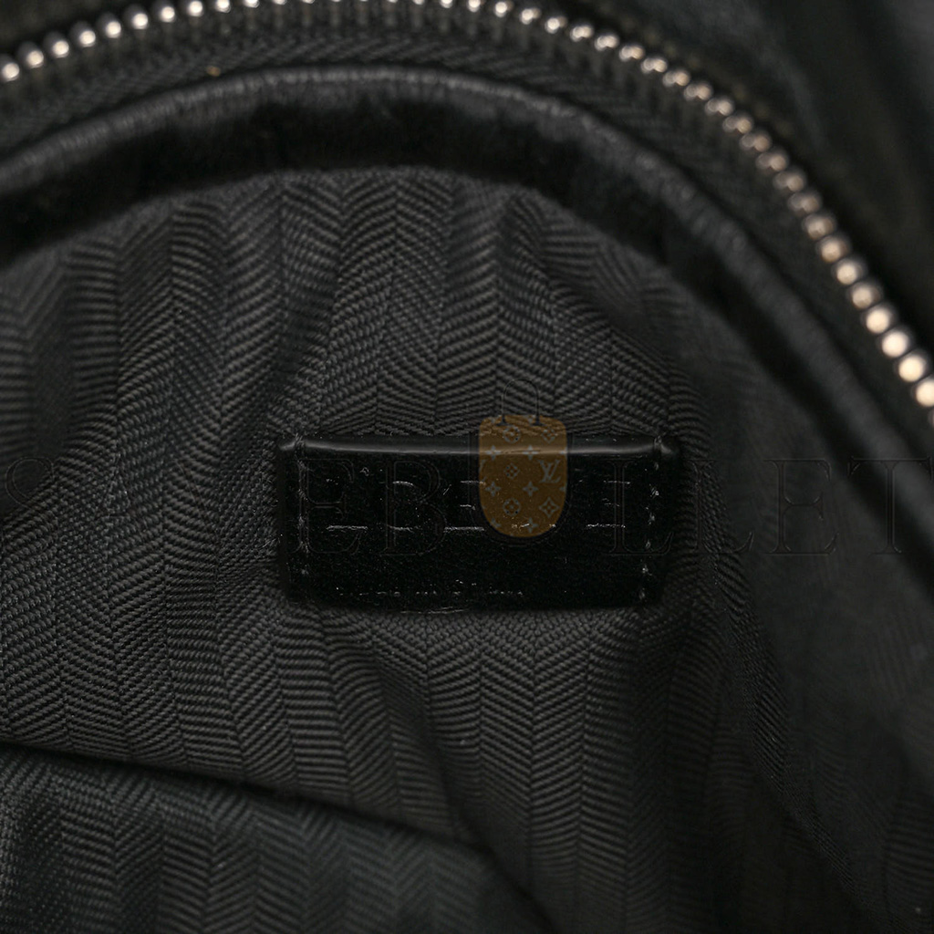 l*ew* shiny nappa puffer puzzle hobo black (28*13*10cm)