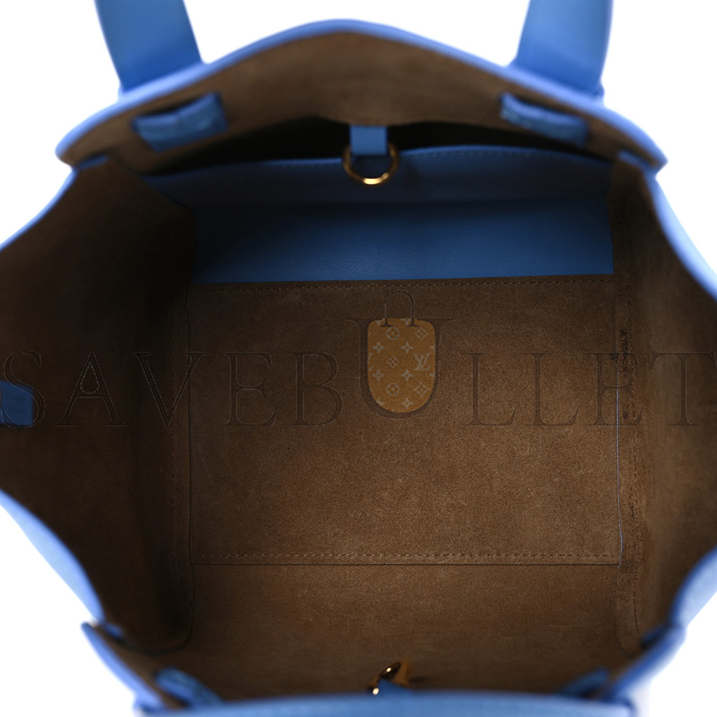 l*ew* calfskin small hammock nugget shoulder bag celestine blue (23*20*18cm)