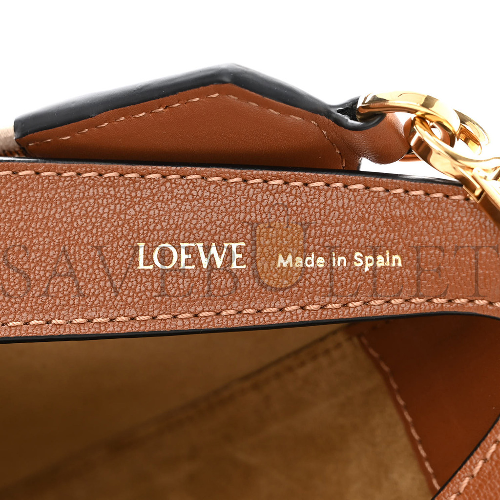 l*ew* satin calfskin jacquard luna bag pecan (28*22*6cm)