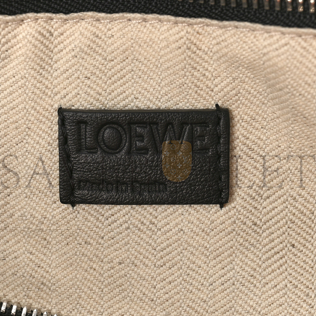 l*ew* calfskin medium puzzle bag black (29*19.5*14cm)