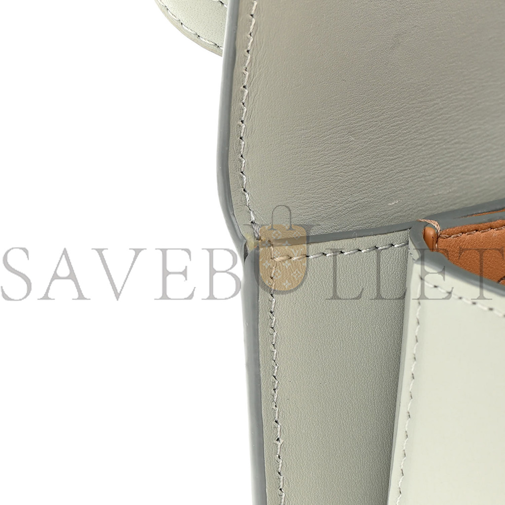 l*ew* silk calfskin small goya bag gray (19*13*6cm)