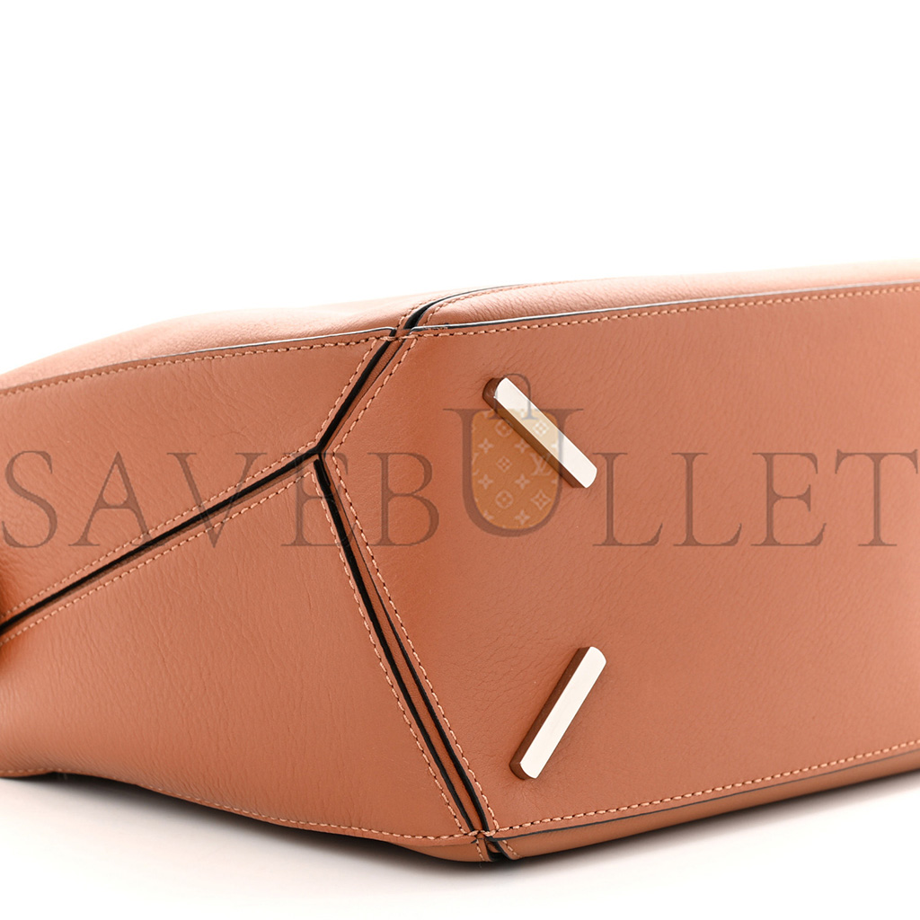 l*ew* calfskin medium puzzle bag tan (28*18*12cm)