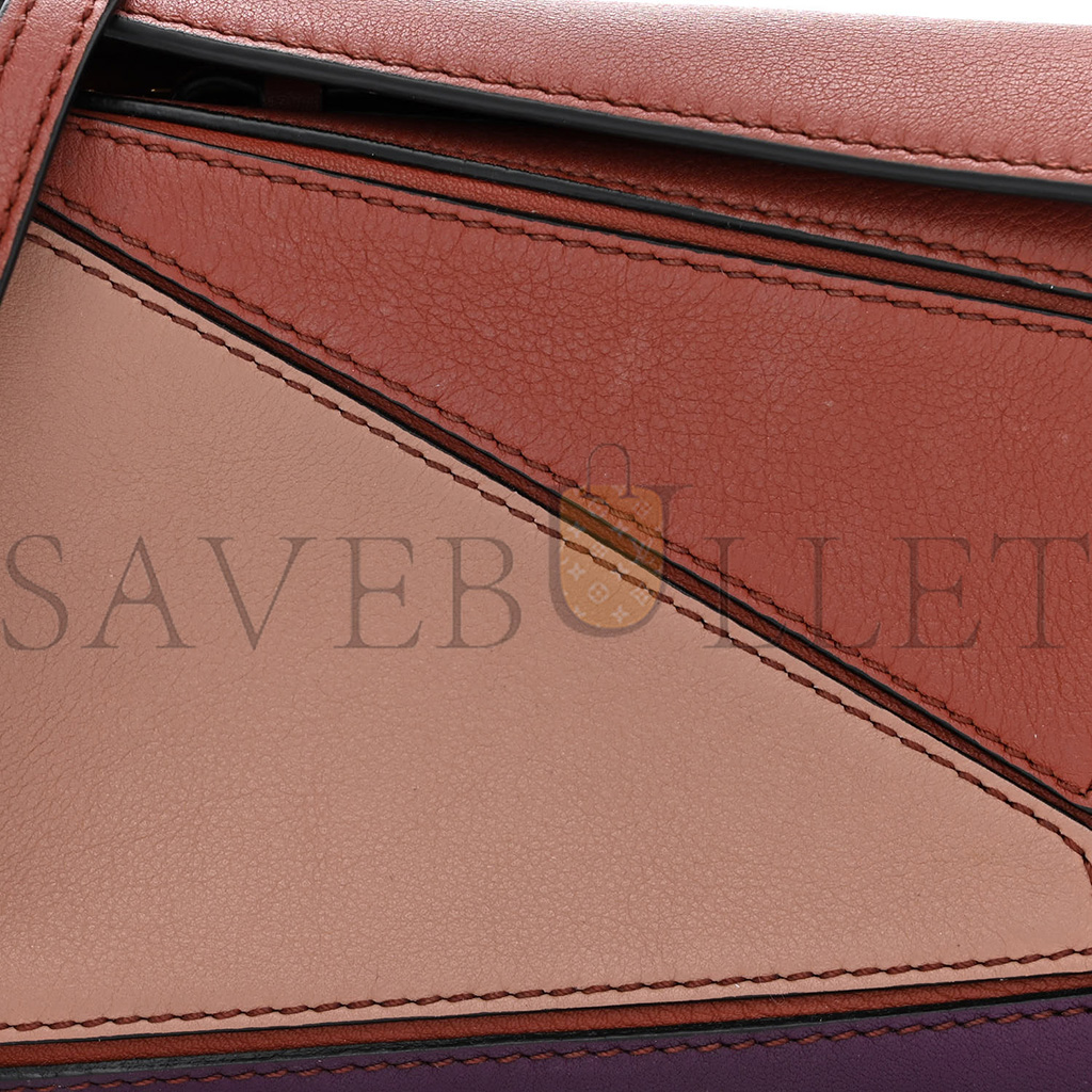 l*ew* calfskin mini puzzle bag spice pumpkin (18*12.5*8cm)