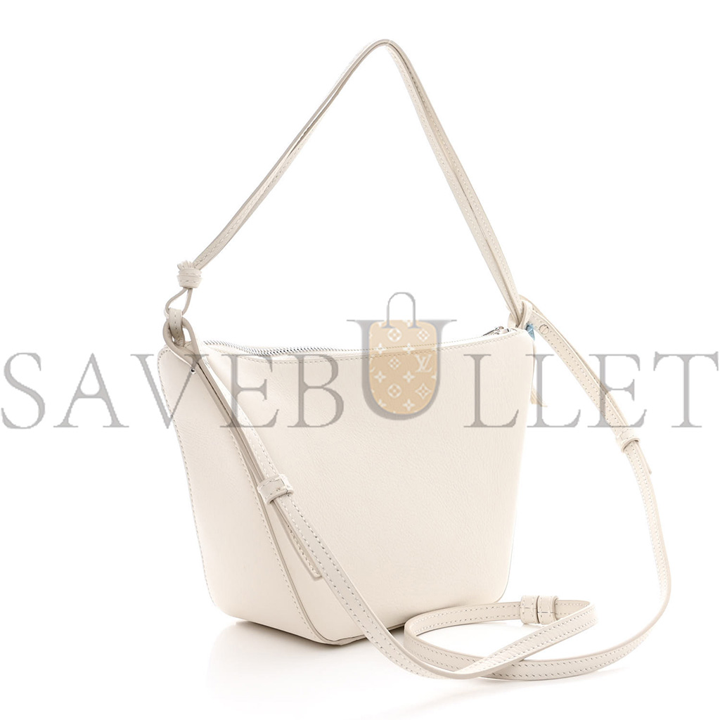 l*ew* calfskin mini hammock hobo soft white (17*15*10cm)