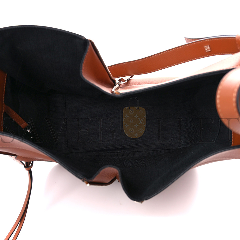 l*ew* calfskin small hammock shoulder bag tan (27*23*14cm)