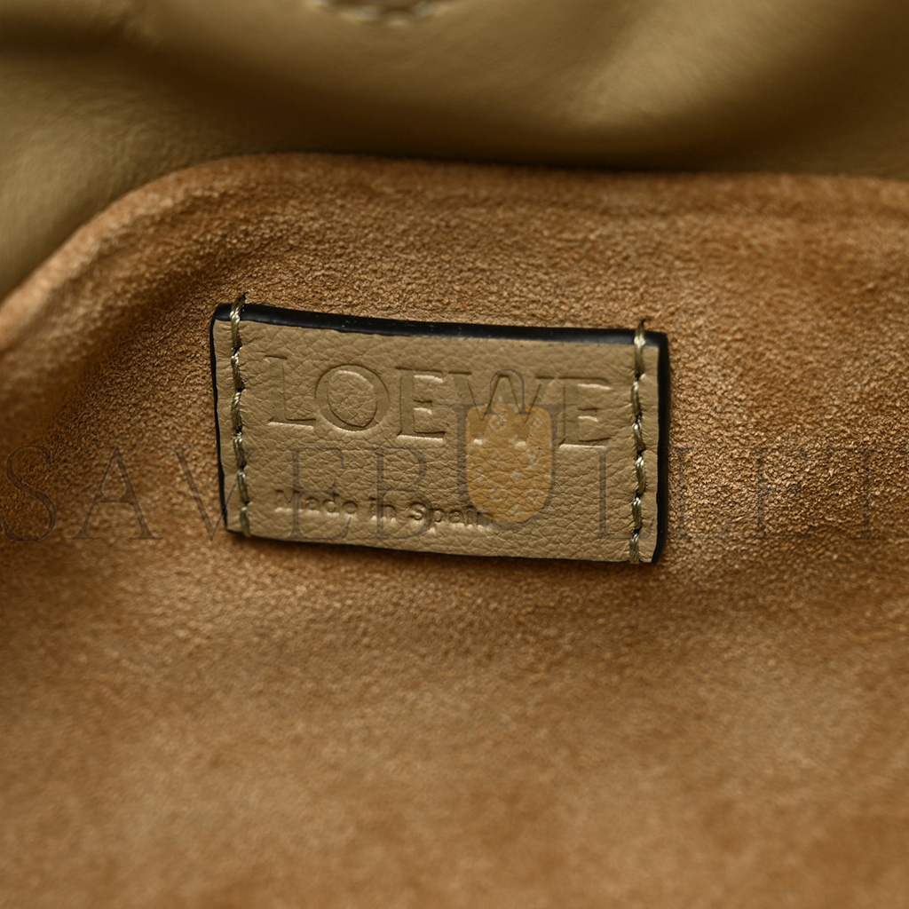 l*ew* calfskin mini flamenco knot bag light mauve (23*18*7cm)