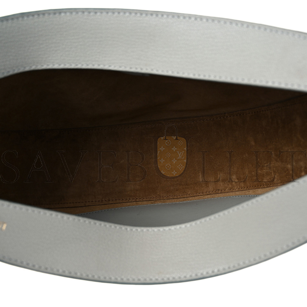 l*ew* satin calfskin jacquard luna bag ash grey (20*17*8cm)